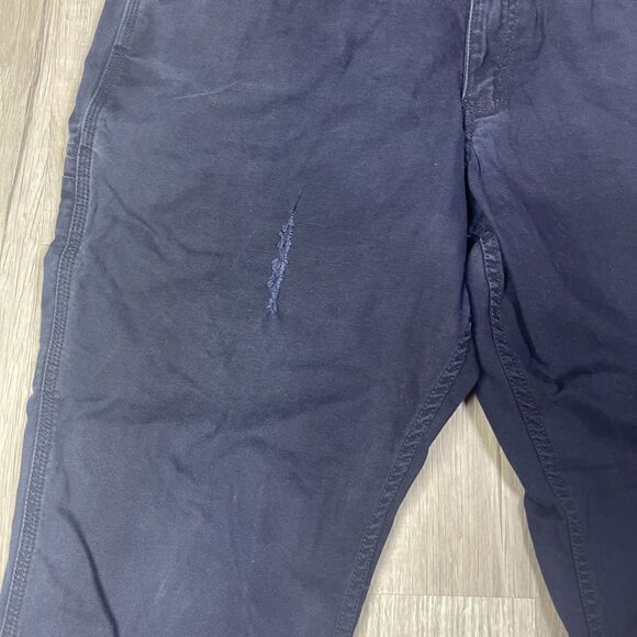 READ Carhartt FR Cat2 36x30 Men Flame Resistant Navy Relaxed Pants BN2517-FRM Q - Picture 5 of 15